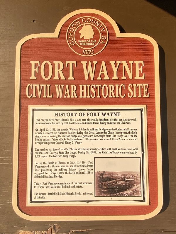 History of Fort Wayne Marker image. Click for full size.