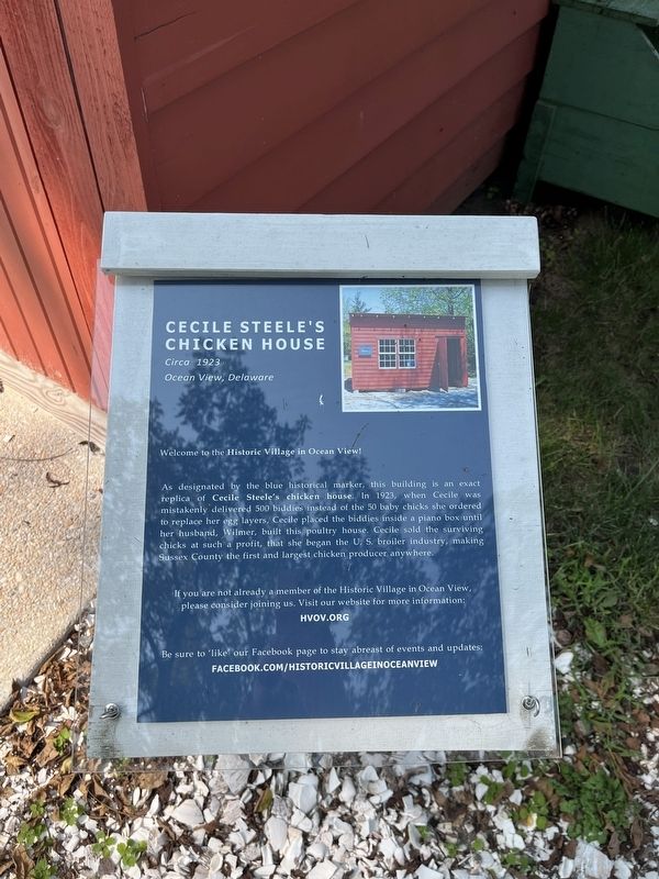 Cecile Steele's Chicken House Marker. Click for full size. Cecile Steele's Chicken House Marker image. Click for full size.