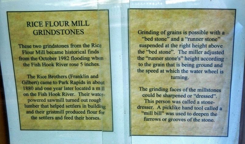 Rice Flour Mill Grindstones Marker image. Click for full size.