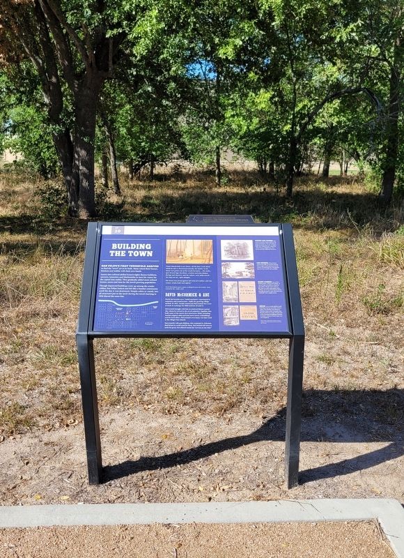 Building the Town Marker. Click for full size. Building the Town Marker image. Click for full size.