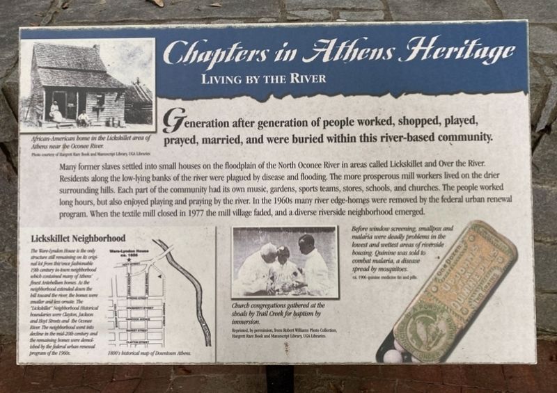 Chapters in Athens Heritage Marker image. Click for full size.
