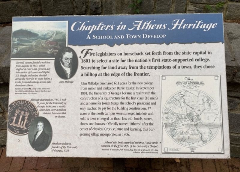 Chapters in Athens Heritage Marker. Click for full size. Chapters in Athens Heritage Marker image. Click for full size.