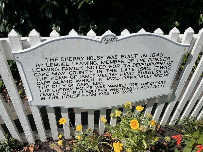The Cherry House Marker image. Click for full size.