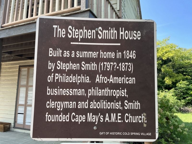 The Stephen Smith House Marker image. Click for full size.