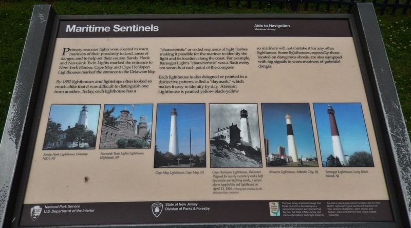 Maritime Sentinels Marker. Click for full size. Maritime Sentinels Marker image. Click for full size.