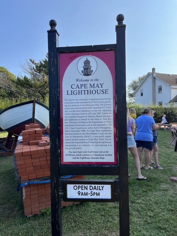 Welcome to the Cape May Lighthouse Marker image. Click for full size.