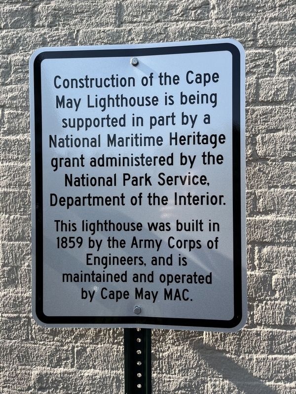 The Cape May Lighthouse Marker image. Click for full size.