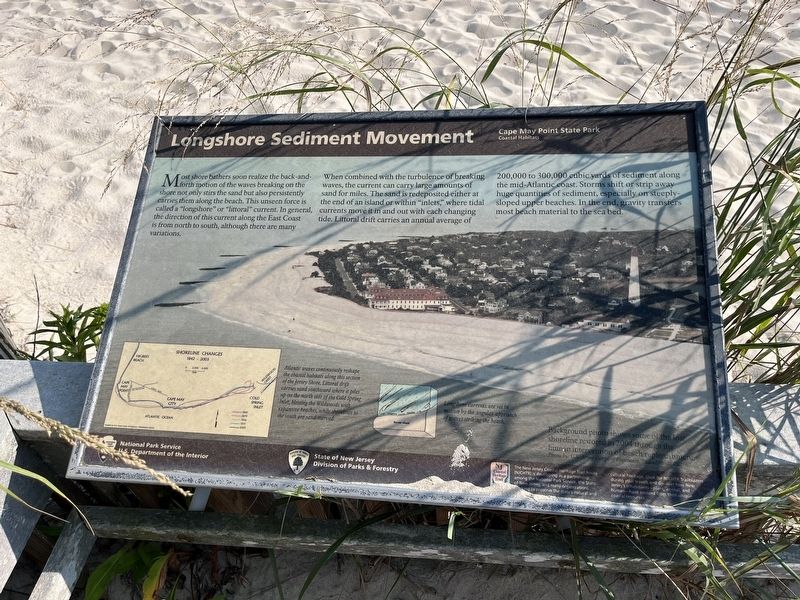 Longshore Sediment Movement Marker image. Click for full size.