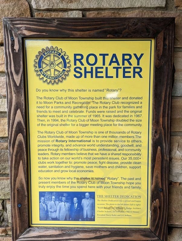Rotary Shelter Marker image. Click for full size.