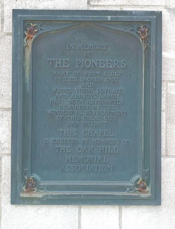 In Memory of the Pioneers Marker image. Click for full size.