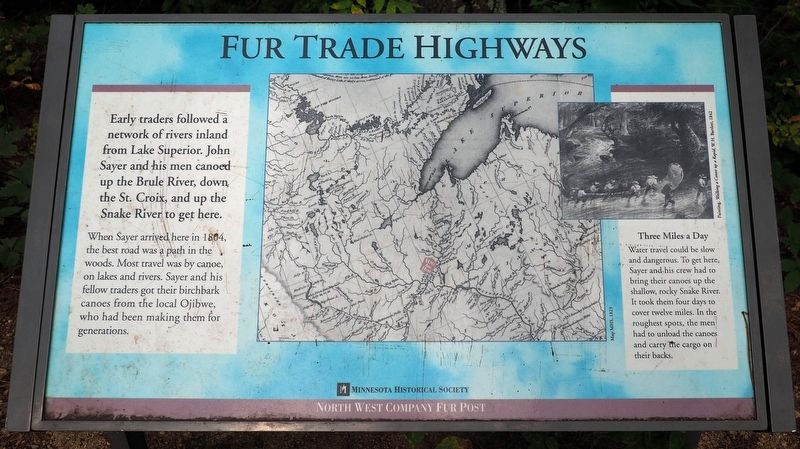 Fur Trade Highways Marker image. Click for full size.