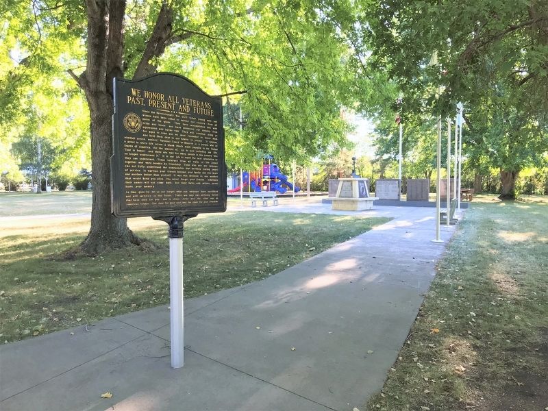 CW2 Scott Saboe / We Honor All Veterans Past, Present and Future Marker & Veterans Memorial image. Click for full size.