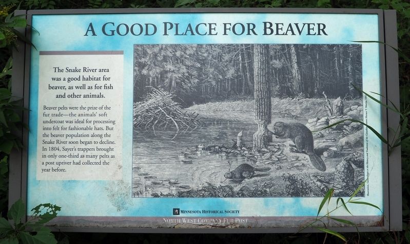 A Good Place for Beaver Marker image. Click for full size.