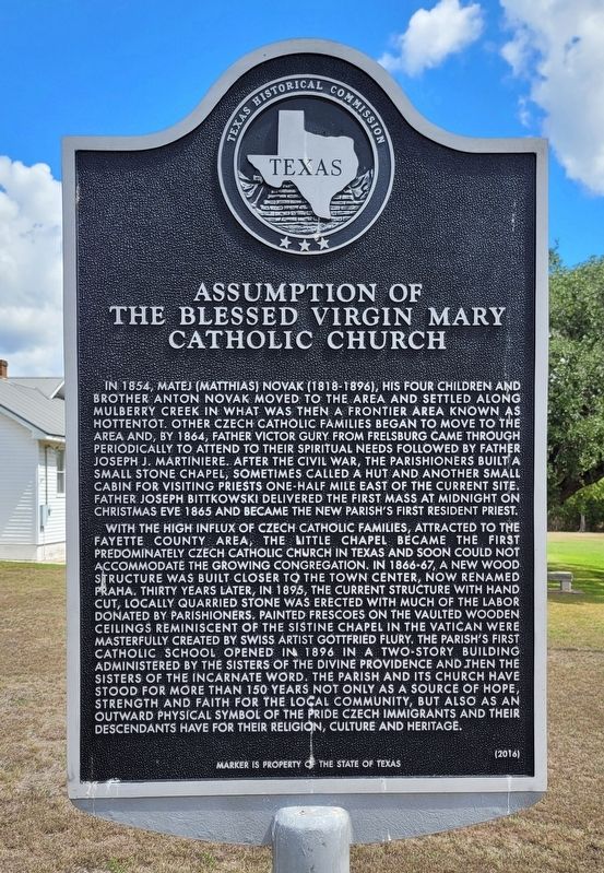Assumption of the Blessed Virgin Mary Catholic Church Marker image. Click for full size.