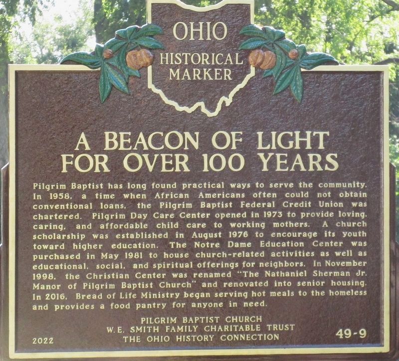 A Beacon of Light for Over a Hundred Years side of the marker image. Click for full size.