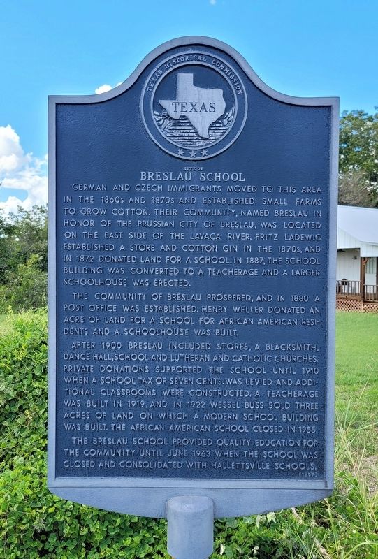 Site of Breslau School Marker image. Click for full size.