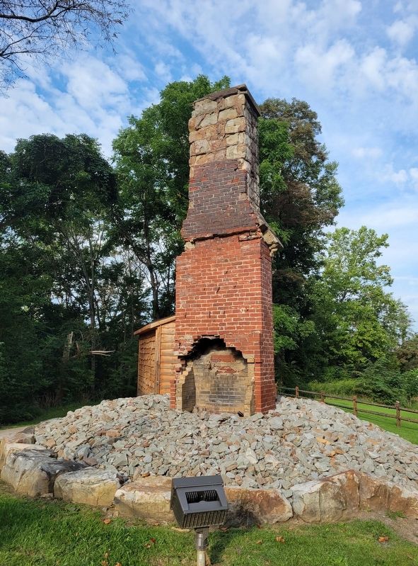 One of the Two Remaining Brick Chimneys image. Click for full size.