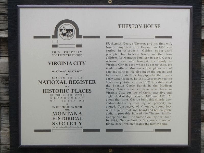 Thexton House Marker image. Click for full size.