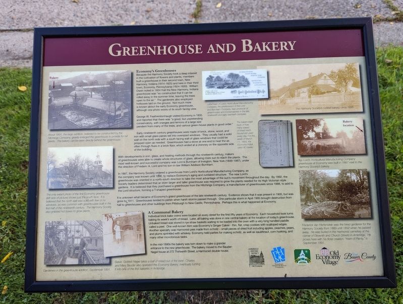 Greenhouse and Bakery Marker image. Click for full size.