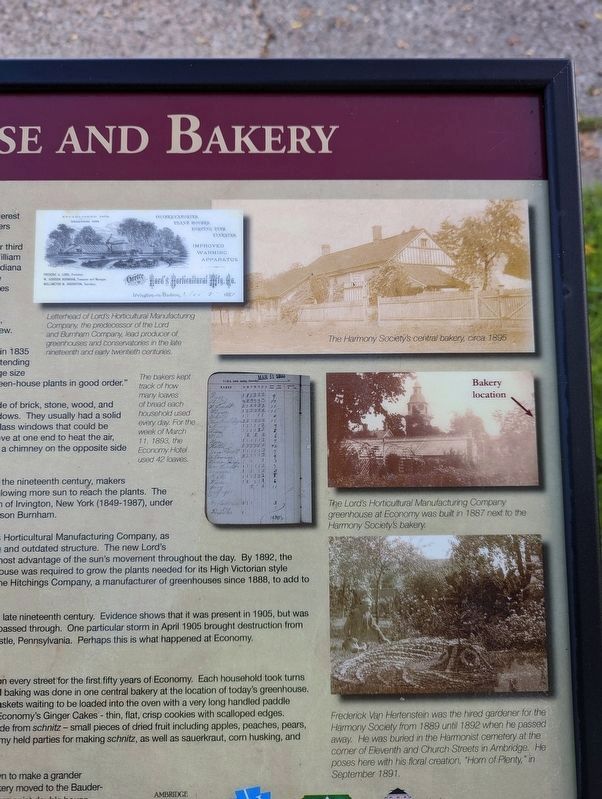 Greenhouse and Bakery Marker image. Click for full size.