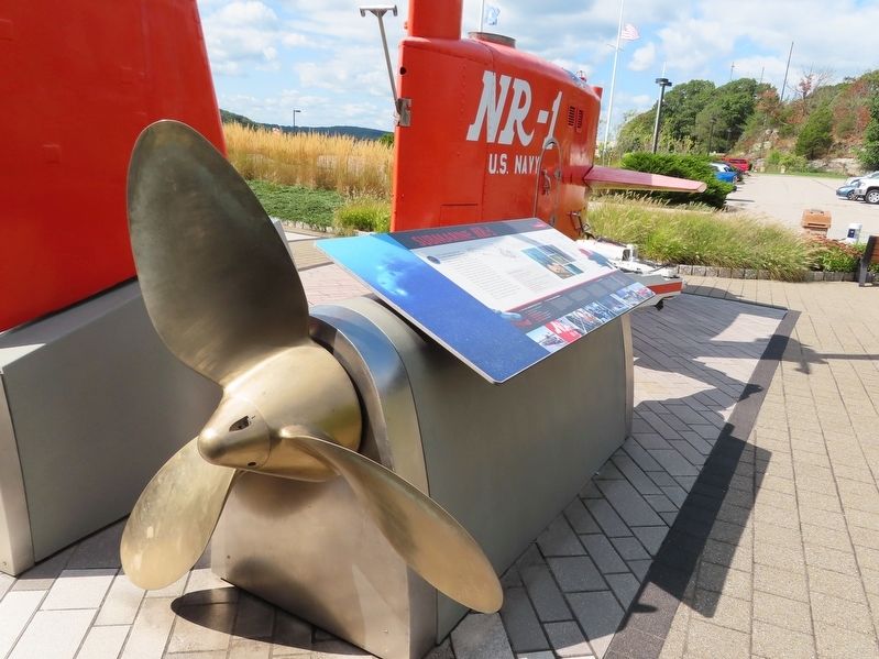 Submarine NR-1 Propeller, Marker and Sail image. Click for full size.