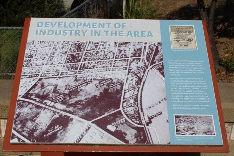 Development of Industry in the Area Marker image. Click for full size.