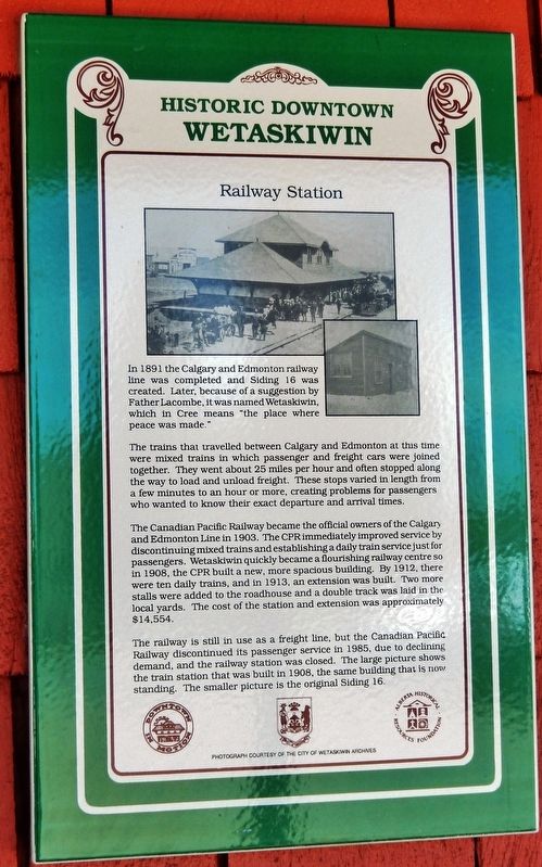 Railway Station Marker image. Click for full size.
