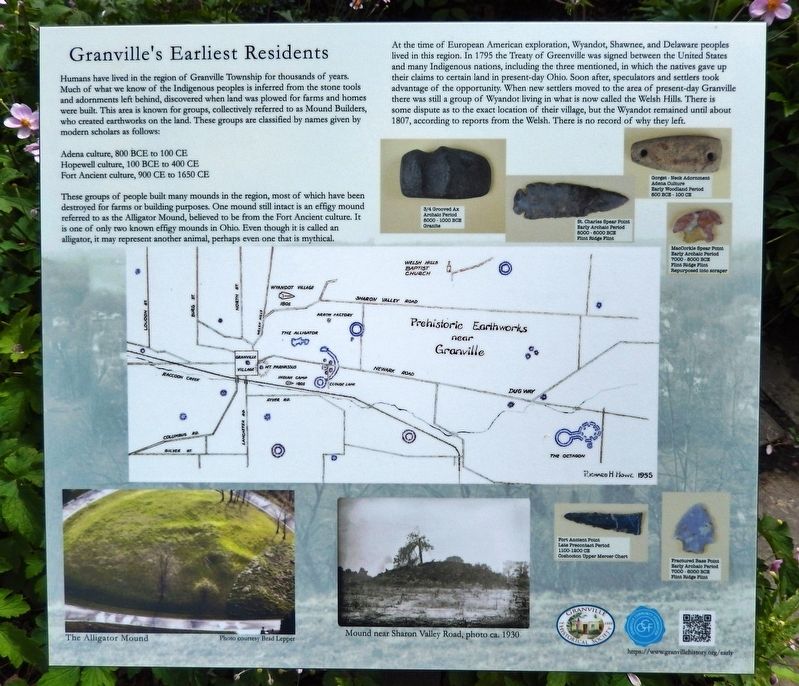 Granville's Earliest Residents Marker image. Click for full size.