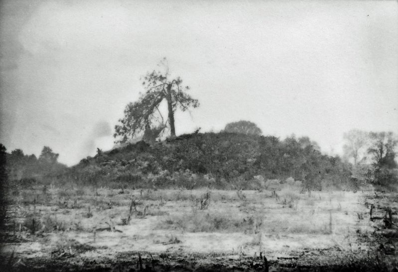 Marker detail: Mound near Sharon Valley Road, ca. 1930 image. Click for full size.