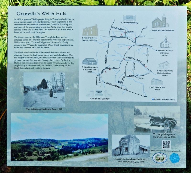 Granville's Welsh Hills Marker image. Click for full size.