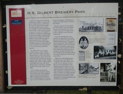 H.S. Gilbert Brewery Park Marker image. Click for full size.