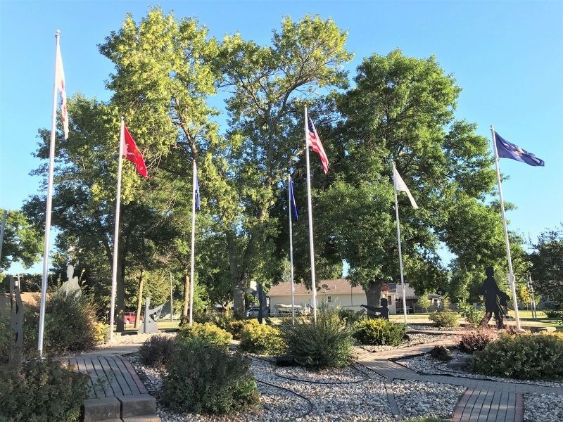 Lake Norden Armed Services Memorial image. Click for full size.