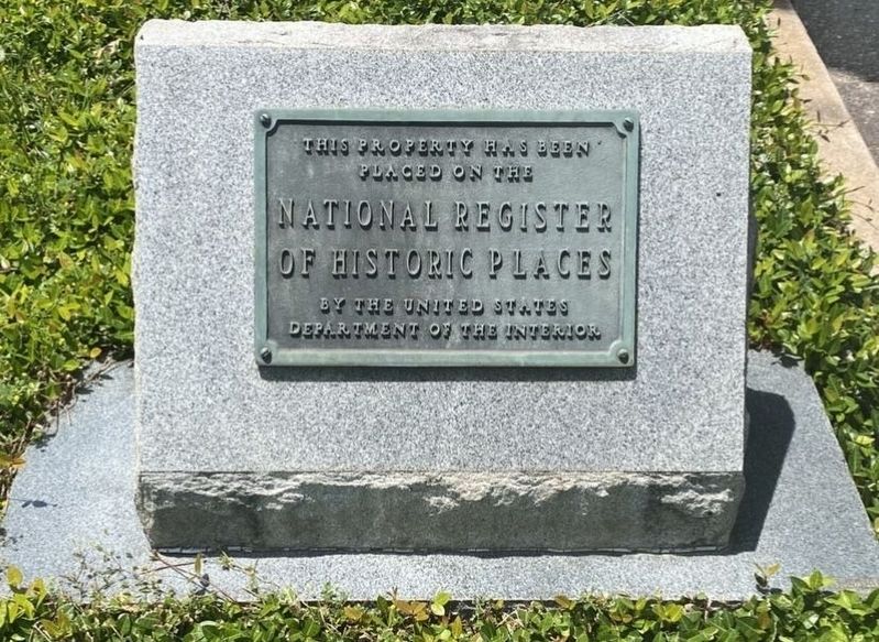 Oak Hill Cemetery NRHP plaque. image. Click for full size.