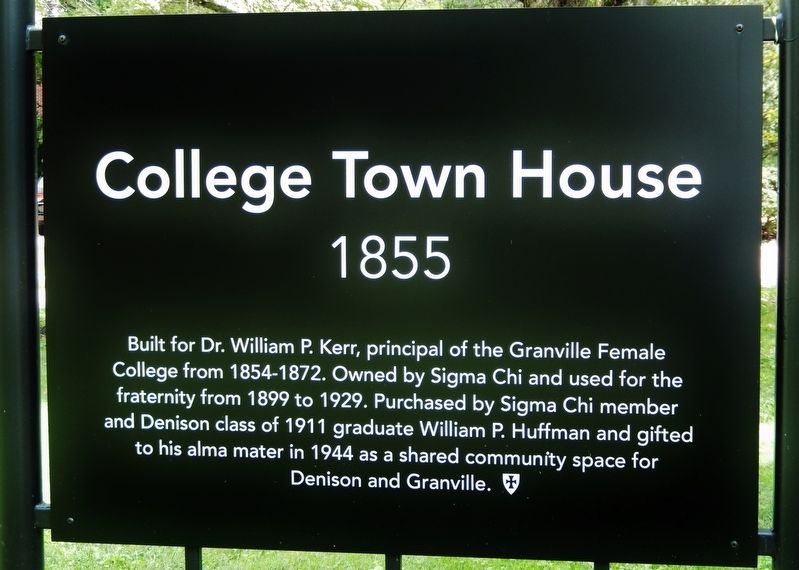 College Town House Marker image. Click for full size.