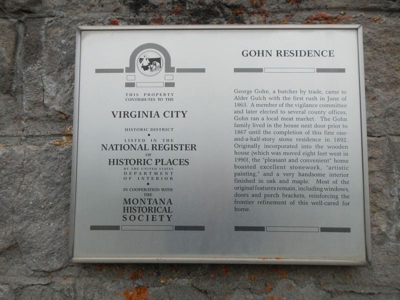 Gohn Residence Marker image. Click for full size.