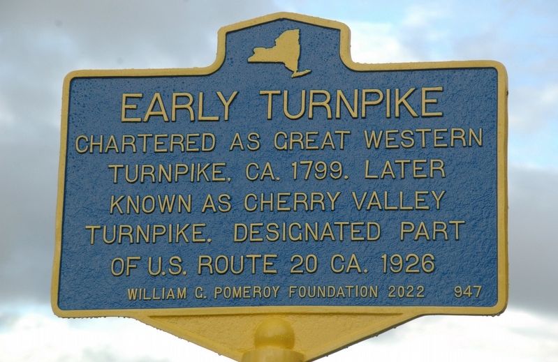 Early Turnpike Marker image. Click for full size.