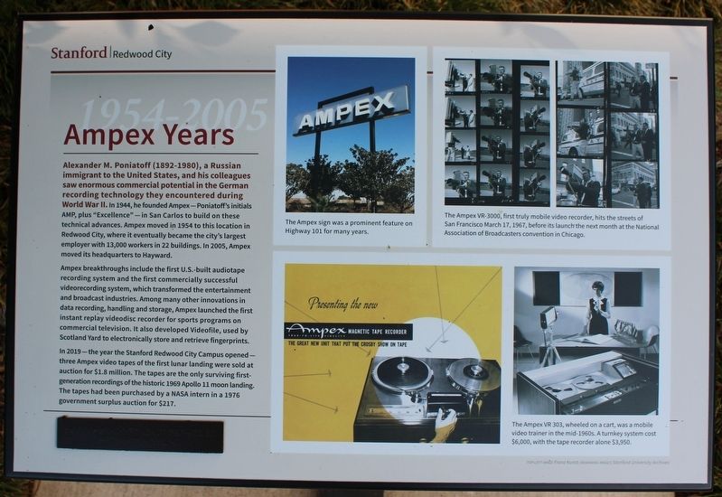 Ampex Years Marker image. Click for full size.