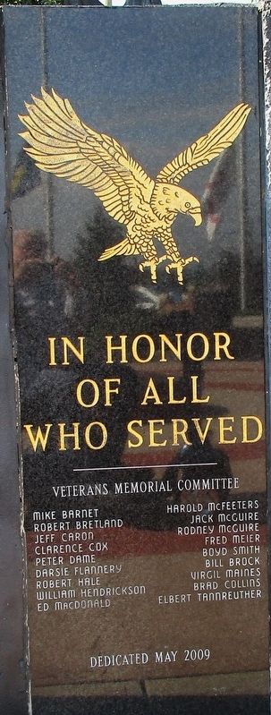Monroe Veterans Memorial image. Click for full size.