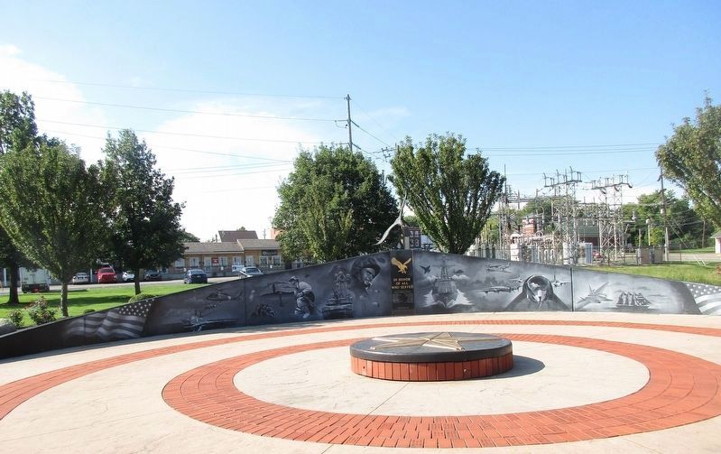 The circle is made up of name pavers.. Click for full size. The circle is made up of name pavers. image. Click for full size.