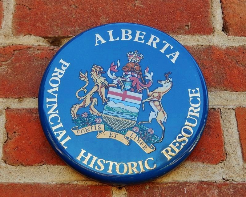 Provincial Historic Resource Medallion image. Click for full size.