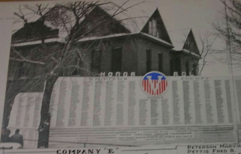 The Old Red Brick Williams County Courthouse image. Click for full size.