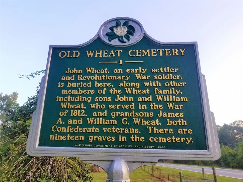 Old Wheat Cemetery Marker image. Click for full size.