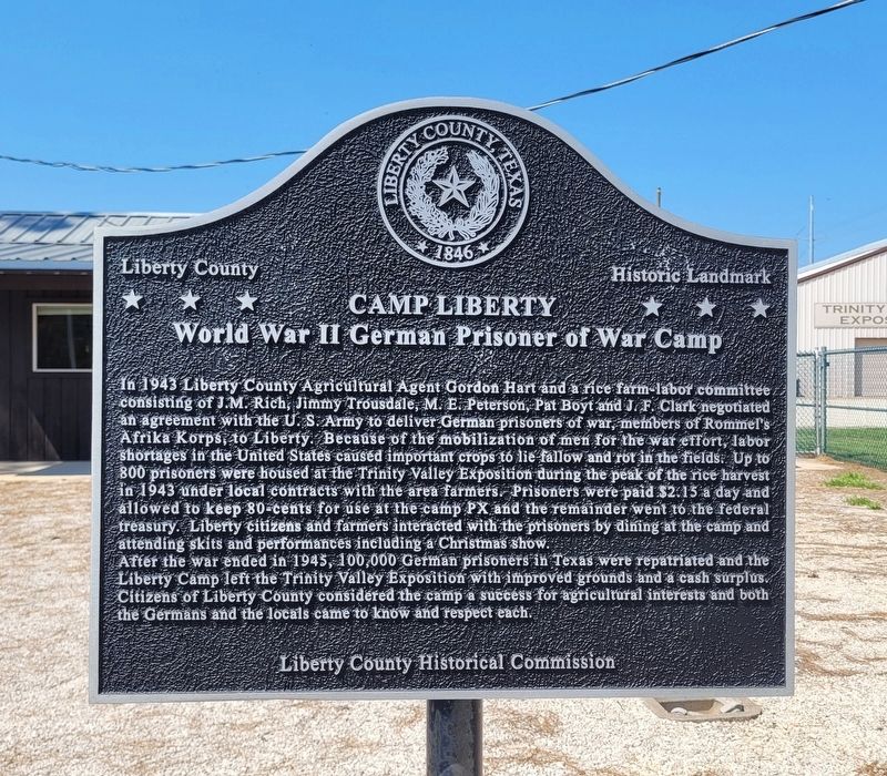 Camp Liberty Marker image. Click for full size.
