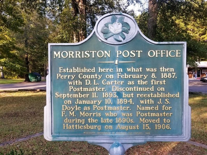 Morriston Post Office Marker image. Click for full size.