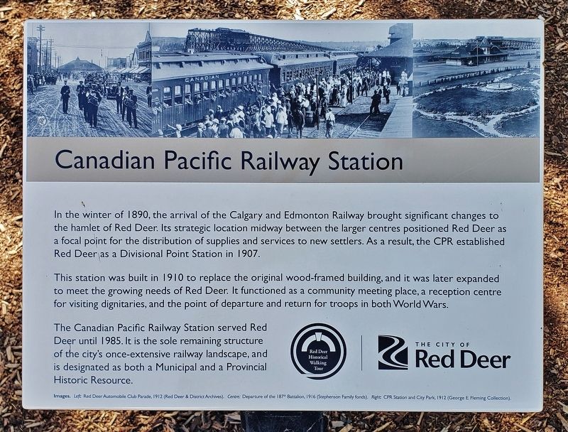 Canadian Pacific Railway Station Marker image. Click for full size.