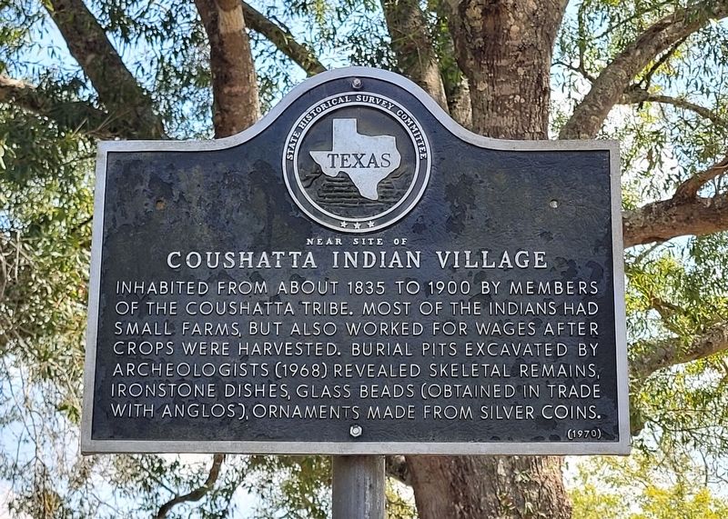 Near Site of Coushatta Indian Village Marker image. Click for full size.