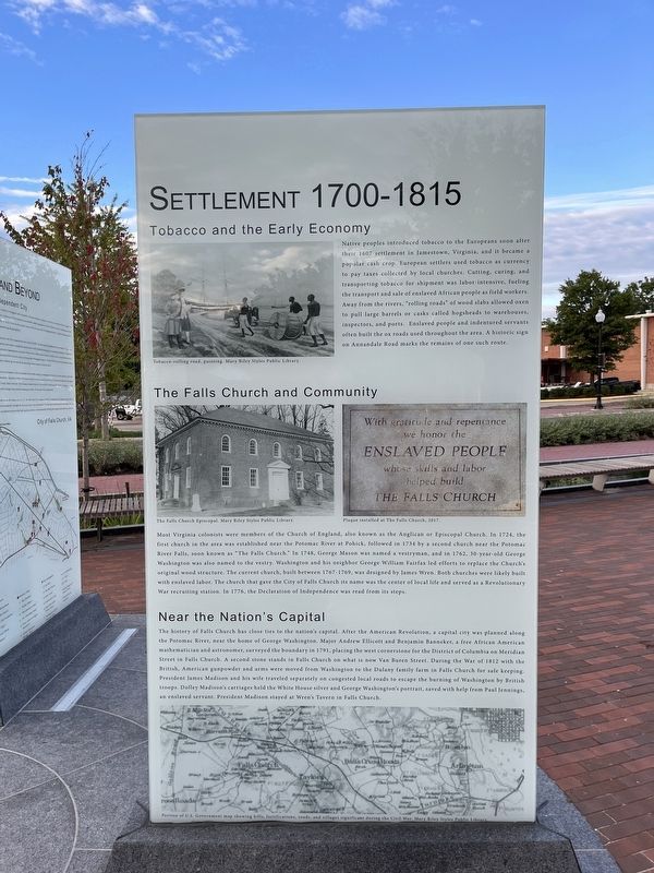 Settlement 1700 - 1815 side of the marker image. Click for full size.