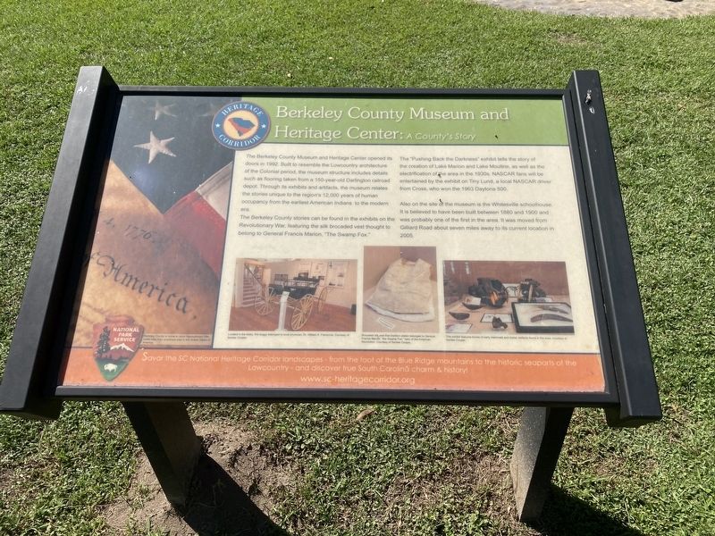 Berkeley County Museum and Heritage Center: A County's Story Marker image. Click for full size.