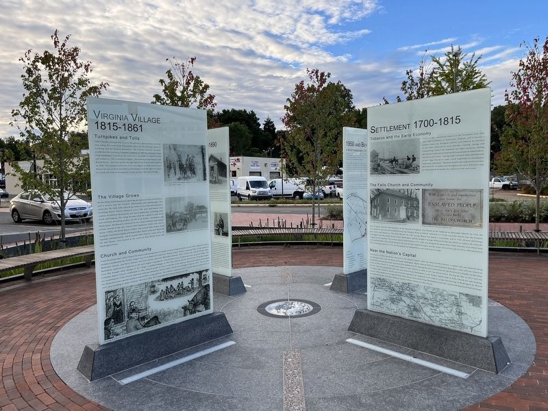 Virginia Village 1815 - 1861 side of the marker image. Click for full size.