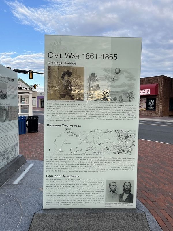 Civil War 1861 - 1865 side of the marker image. Click for full size.